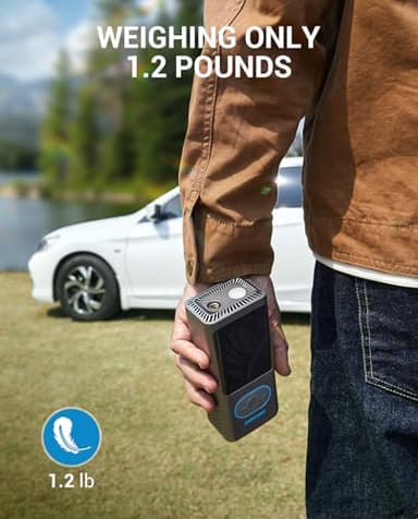 AVAPOW Tire Inflator Portable Air Compressor, 150 PSI Cordless Car Tire Air Pump with Pressure Gauge, 3.7″ LCD Screen, Auto-Shuts Off Tire Pump for Car, Motorcycle, Bike, Balls - Image 9