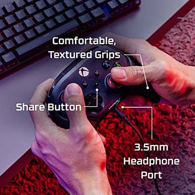 HyperX Clutch Gladiate – Wired Controller for Xbox One, Xbox Series X|S, PC, Officially Licensed by Xbox, Dual Trigger Locks, Programmable Buttons, Dual Rumble Motors - Image 6