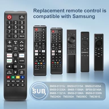 【Pack of 2】 Replacement for Samsung TV Remote Control, Universal Remote for Samsung Smart TV Frame Crystal UHD OLED QLED 4K 8k Series - Image 3