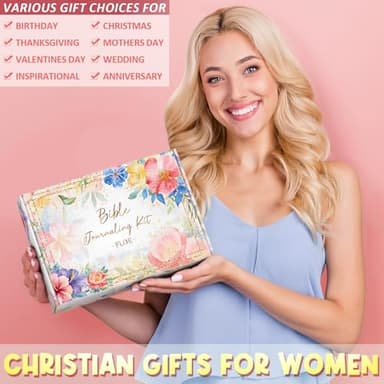 Bible Study Supplies Bible Journaling Kit for Women, Mothers Day Christian Gifts for Women, Bible Study Tools for Women with Bible Highlighters and Pens No Bleed, Pencil Case Bible Accessories Set - Image 3