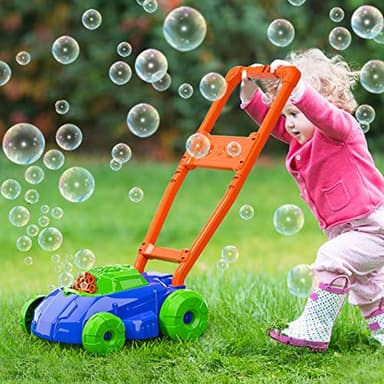 Bennol Bubble Lawn Mower for Toddlers, Kids Automatic Bubble Blower Maker Machine, Outdoor Gardening Push Toys, Christmas Birthday Gifts for Preschool Baby Boys Girls - Image 4