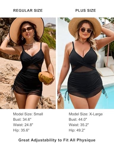 Blooming Jelly Womens One Piece Swimsuit Modest Tummy Control Bathing Suit Slimming Swim Suit 2025 (Medium, Black) - Image 3