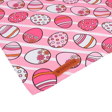 ADOGGYGO Easter Dog Bandana, Pink Bunny Scarf, Premium Durable Fabric, Adjustable Fit Female Pet Easter Bandanas for Medium Large Dogs (Large) - Image 6