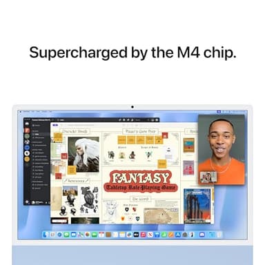 Apple 2024 iMac All-in-One Desktop Computer with M4 chip with 10-core CPU and 10-core GPU: Built for Apple Intelligence, 24-inch Retina Display, 16GB Unified Memory, 512GB SSD Storage; Blue - Image 4