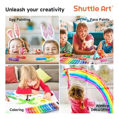 Tempera Paint Sticks, 15 Colors Solid Tempera Paint for Kids, Super Quick-drying, Washable, Works Great on Paper Wood Glass Ceramic Canvas - Image 6