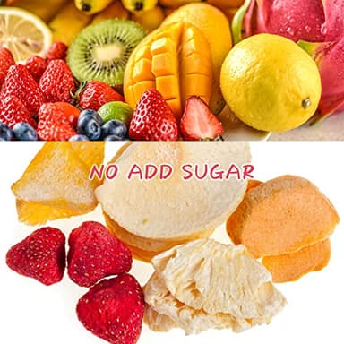 ONETANG Freeze-Dried Mixed Fruit, 12 Pack Single-Serve Pack, Non GMO, Kosher, No Add Sugar, Gluten free, Vegan, Holiday Gifts, Healthy Snack 0.35 Oz - Image 4