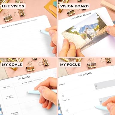 Clever Fox Advanced Weekly Planner – Undated Weekly & Monthly Life Goal Planner for Daily Productivity, Time Management and Hit Your Goals – Day Organizer Journal – Hardcover A5, Gray - Image 6