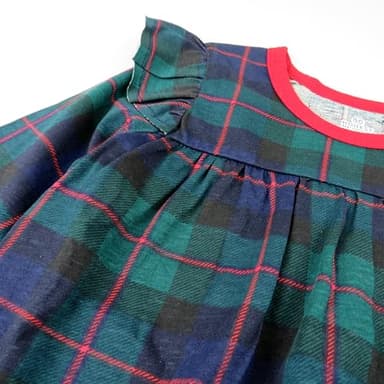 HonestBaby 2-Piece Tunic & Legging Set 100% Organic Cotton for Infant Baby and Toddler Girls, Unisex, Black Watch Plaid, 6 Years - Image 2