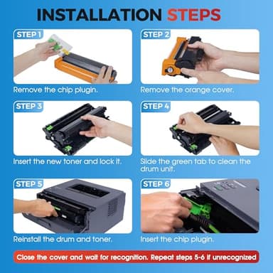 TN830 Toner Cartridge - Replacement Compatible for TN830 TN-830 TN830XL to use with HL-L2460DW DCP-L2640DW HL-L2405W HL-L2400D HL-L2480DW MFC-L2820DW MFC-L2820DWXL Printer (Black, 2-Pack) - Image 4