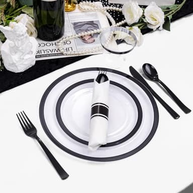 Easy-Going 6 Pack White Tablecloths 60x102 Inch for 6 Ft Rectangle Table, Washable Polyester Waterproof Stain Resistant Table Cloth, Decorative Table Cover for Kitchen, Dining Tables, Events - Image 5