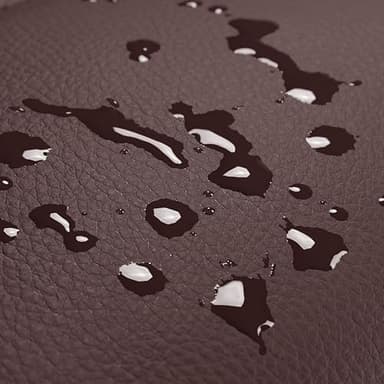 Yaheetech Bar Stools Set of 2, Adjustable PU Leather Swivel Barstools, Modern Counter Stools with Back and Footrest, Counter Height Barstools for Bar, Kitchen, Dining Room, Brown - Image 8