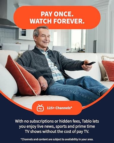 Tablo 4th Gen 4-Tuner Over-The-Air (OTA) DVR - Watch, Pause & Record Live TV Throughout Your Home Over Wi-Fi - Pairs w/Any TV Antenna - 50+ Hrs Recording - No Subscriptions (Renewed) - Image 3