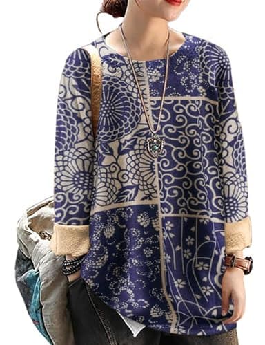 YESNO Women Sweater Graphic Oversized Pullover Sweaters Casual Loose Long Sleeve Knit Tops S S01 CR153 - Image 1