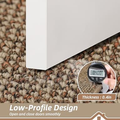 BEQHAUSE Dirt Trapper Door Mat 32" x 48", Non-Slip Washable Doormats Entrance Mat, Dirt Resistant and Absorbent Welcome Mat, Low Profile Floor Mats for Front Back Door and Entryway, Beige - Image 4