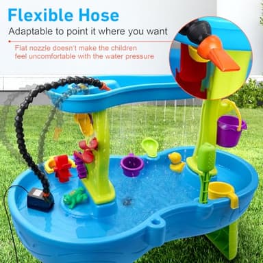 Water Table Pump, Water Pump for Kids Water Table Fun Summer Outdoor Water Table Toys Outside Water Table Accessories for Toddlers Kids - Image 4