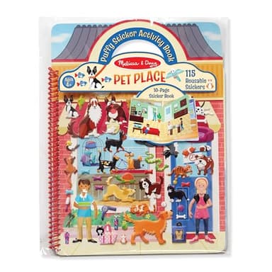 Melissa & Doug Pet Shop Puffy Sticker Set with 115 Reusable Stickers - FSC Certified - Image 1