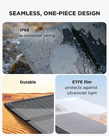 EF ECOFLOW RIVER 2 Max Solar Generator 512Wh Long-life LiFePO4 Portable Power Station& 160W Solar Panel for Home Backup Power, Camping & RVs 100% Charged in 60m with 3000+ Cycles & Up to 1000W Output - Image 7