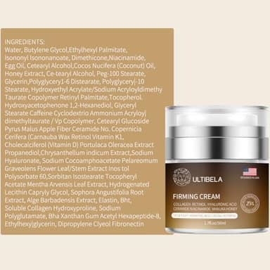 ULTIBELA Tighten and Lift Neck Cream, Deep Hydration Neck Firming Cream with Retinol, Collagen & Honey Anti-Aging & Wrinkle Moisturizer for Face, Neck & Décolleté Women & Men 1.7 Fl Oz - Image 8