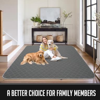 Washable Pee Pads for Dogs, Reusable Pee Mats for Dogs, Puppy Pads Super Water Absorption Puppy Pee Rugs Easier to Dry, Wee Wee Pads for Dogs Non-Slip, Pet Training Pad Whelping Playpen Dog Crate - Image 6