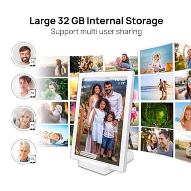 FRAMEO 10.1 Inch WiFi Digital Photo Frame with 5000mAh Battery,1280x800 HD IPS LCD Touch Screen,Auto-Rotate Portrait and Landscape,32GB Storage,Share Moments Instantly via Frameo App from Anywhere - Image 6
