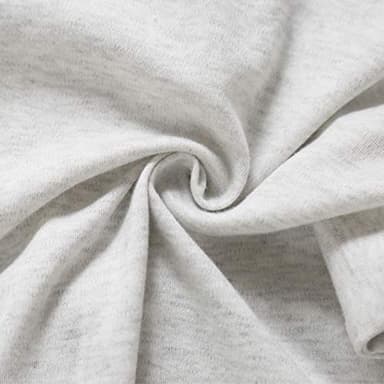 Aablexema Baby Footie Pajamas with Mitten Cuffs, Double Zipper Infant Cotton clothes Sleeper Pjs, Footed Sleep Play (0-3m, Ivory & Grey & Blue) - Image 5