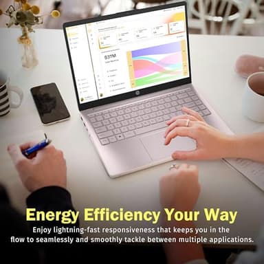 HP Stream 14" HD Laptop, Intel Processor N150, 32GB RAM, 1.12TB Storage (128GB UFS+1TB Docking Station Set), Intel Graphics, 1 Year Office 365, Copilot, Wi-Fi, HD Camera, Windows 11, Pink - Image 7