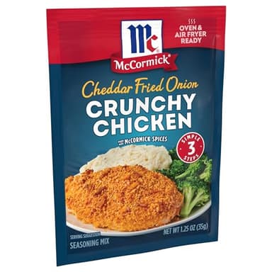 McCormick Cheddar Fried Onion Crunchy Chicken Seasoning Mix, 1.25 oz (Pack of 12) - Image 2