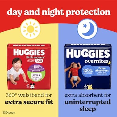 Huggies Size 5 Overnites Baby Diapers: Overnight Diapers, Size 5 (27+ lbs), 100 Ct (2 Packs of 50), Packaging May Vary - Image 12