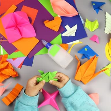 SiluFlorid 300 Sheets Origami Paper, 25 Colors Origami Paper 6x6, Double Sided Color 6" Square Oragami Paper for Scrapbook Decor, Folding Crafts Kids DIY School Arts Crafts - Image 5