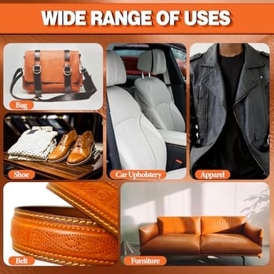 GleamGlee Leather Glue, 60ml Clear, High Strength & Flexible & Waterproof & Clear Leather Repair Glue for Jackets, Purses, Handbags, Sofa, Furniture, Car Seat, Shoes - Image 6