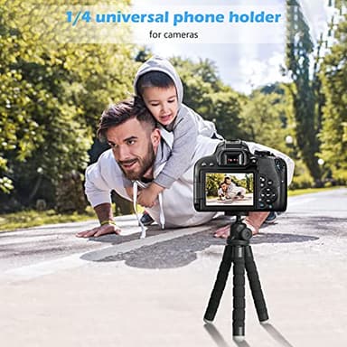 Ubeesize Phone Tripod, Portable and Flexible Tripods with Wireless Remote and Clip, Cell Phone Tripode Stand for Video Recording - Image 3