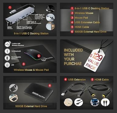 HP 15.6" Touchscreen Pavilion Laptop Computer, 32GB RAM, 1.5TB Storage (1TB SSD + 500GB Ext), 10-Core Intel i5 Processor, Wi-Fi 6E, Windows 11 Pro with Lifetime Microsoft Office, MarxsolAccessory - Image 4