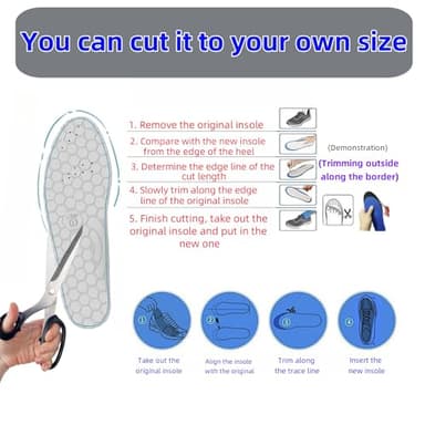 Magnetic Insoles for Enhancing Comfort and Support, Foot Massage Insoles with Acupressure, Pressure Point Insoles That Promote Blood Circulation (Blue, M/8-11) - Image 7