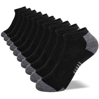 Comfoex 10 Pairs Boys Socks Low Cut Ankle Socks For Kids 8-10 4-6 6-8 Years Old Short Athletic Socks With Cushioned Sole - Image 7