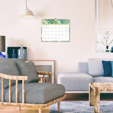 Lbylyhxc Calendar 2026 - Includes July 2025 to December 2026 -18 Monthly Wall Calendar 2025-2026, 11 x 8.5 Inches.Thick Paper with Julian Dates and Block for New Year and Christmas Presents (wall calendar 2025-2026 veins) - Image 7