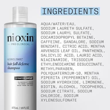 Nioxin Hair Fall Defense Shampoo | Activates Hair Follicles for Visibly Less Hair Loss | With Niacinamide, Caffeine, Lauric Acid, and Sandalore | 16 Fl Oz. - Image 6