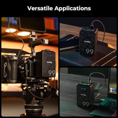 SMALLRIG V Mount Battery, 99Wh / 6800mAh 6-Port Portable Charger with 65W Output, 2.5H Full Charge, PD 3.0 Fast Charging, for Filmmakers, Cameras, Camcorders, Phones, Monitors, Video Lights - Image 8