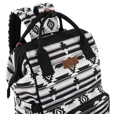 Montana West Wrangler Callie Diaper Bag Backpack with Stroller Straps Multifunction Baby Travel Bag WG2204-9110BK - Image 2