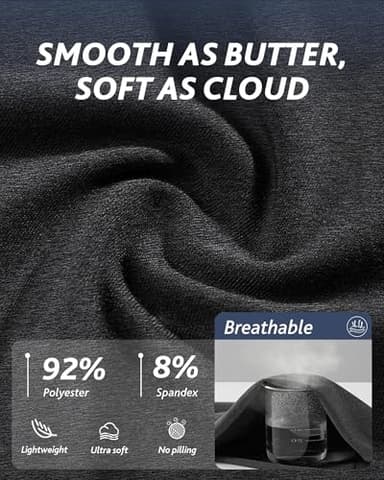 CAMPSNAIL Biker Shorts Women with Pockets - 3"/5"/8" High Waisted Workout Spandex Tummy Control Gym Running Yoga Shorts Dark Grey-Heather - Image 4