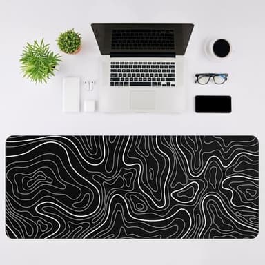 Large Mouse Pad for Desk - Gaming Mouse Pad with Non-Slip Base Stitched Edges, Desk Mat Desk Pad for Keyboard and Mouse - Image 6