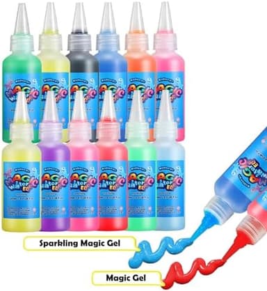 Aqua Fairy Water Gel Kit for Kids, Magic Water Elf Toy Kit with 12 Colors Magic Gel, Aqua Fairy kit with 18 Shape Molds, Crate Your Own Magic Elf Kit Water Pets Craft Kits for Kids - Image 6