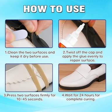 Bellemora Shoe Glue, Shoe Glue Sole Repair Adhesive, Waterproof and Long-Lasting Strong Adhesive for Sneakers, Boots, Leather, Handbags, Soles, Heels, 30g - Image 6