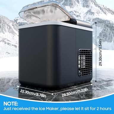 CSIHOP Countertop Ice Maker, Portable Countertop Ice Maker with App & Voice Control, 9 Bullet Ice Cubes in 6 Mins, 26Lbs/24H Self-Cleaning, Compact Ice Machine for Home Kitchen Office - Image 6