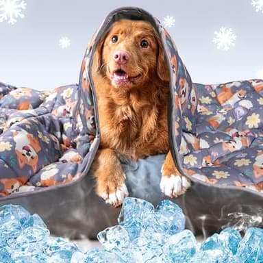 Leekalos Dog Cooling Mat - Summer Pet Cooling Pad for Cats & Dogs, Portable & Home Use - Image 1