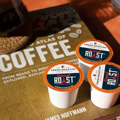 Fresh Roasted Coffee, French Roast, Dark, 96 Pods for K Cup Brewers - Image 5