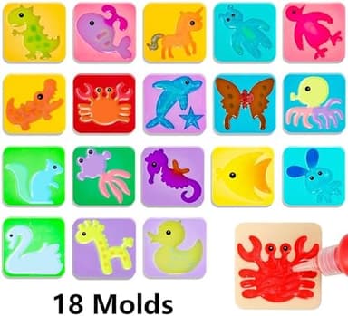 Aqua Fairy Water Gel Kit for Kids, Magic Water Elf Toy Kit with 12 Colors Magic Gel, Aqua Fairy kit with 18 Shape Molds, Crate Your Own Magic Elf Kit Water Pets Craft Kits for Kids - Image 5