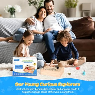 INIFEIDALA Montessori Screwdriver Board Set-Lock and Key Toy,Montessori Busy Board Toys for 3 4 5 Year Old,Kids Tool Set,Preschool Learning Sensory - Fine Motor Skills - STEM Toys - Image 6