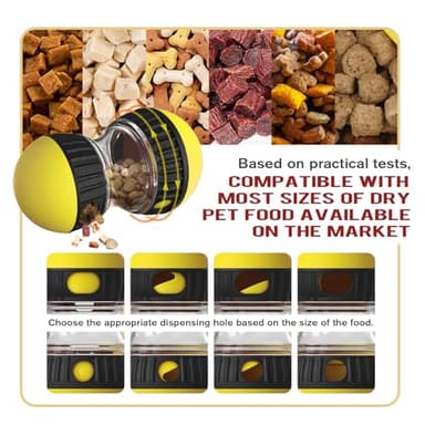 Dog Interactive Toys Dogs Puzzles Feeder Adjustable Food Dispensing Treat Dispenser Slow Feeding for IQ/Physical Training and Brain Stimulation Large Medium Small Dog - Image 4