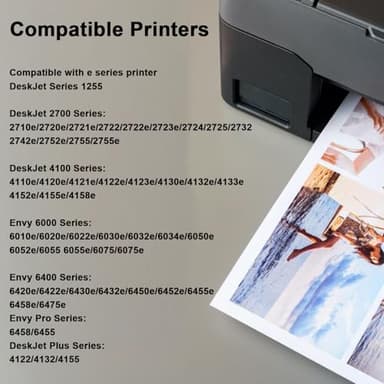 Ink 67XL Replacement for HP 67XL Ink Cartridges Black Color Combo Pack Compatible for HP Ink 67 Fit for DeskJet 2700e 2700 2855e 2755e 2755 4155e 4255e for Envy 6000 6055e 6400 Printer 2 Pack - Image 2