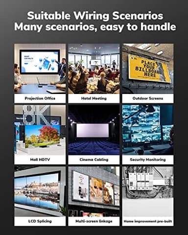 KELink 4K HDMI Cable 25Feet, in-Wall CL3 Rated HDMI Cable 2.0 Support (HDR10 8/10bit 18Gbps HDCP2.2 ARC) High Speed HD Shielded Cord Compatible with Roku TV/Laptop/PC/HDTV - Image 7